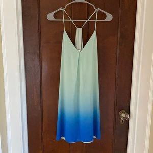 Alice & Olivia Fierra Ombre Blue Dress Size Large